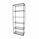 Belmont 6-Shelf Metal Bookcase
