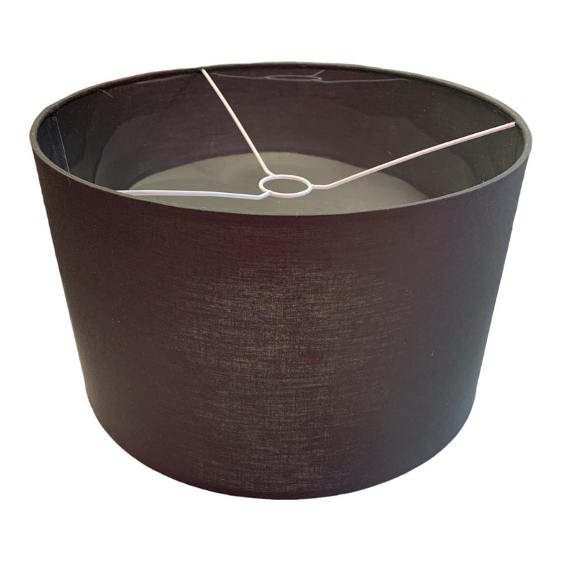 Black 16" Drum Lampshade