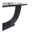 Black Arch Teak Console Table