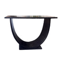 Black Arch Teak Console Table
