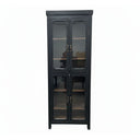 Black Teak Display Cabinet