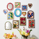 Bloom Nouveau Check Mirror