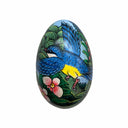 Blue Bird Medium Handpainted Wooden Egg