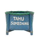 Blue Market Bamboo Basket