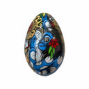 Blue Monkey Medium Handpainted Wooden Egg