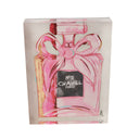 Blush Ribbon Acrylic Art Block