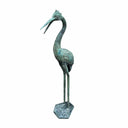 Brass Heron Crane