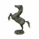 Brass Rearing Horse Sculpture