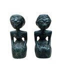 Bronze Seated Figurines - Set of 2