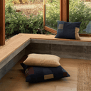 Build Blue Black/Multi 45x35cm Cushion