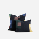 Build Blue Black/Multi 45x35cm Cushion