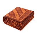 Burnt Orange Botanical Kantha Quilt