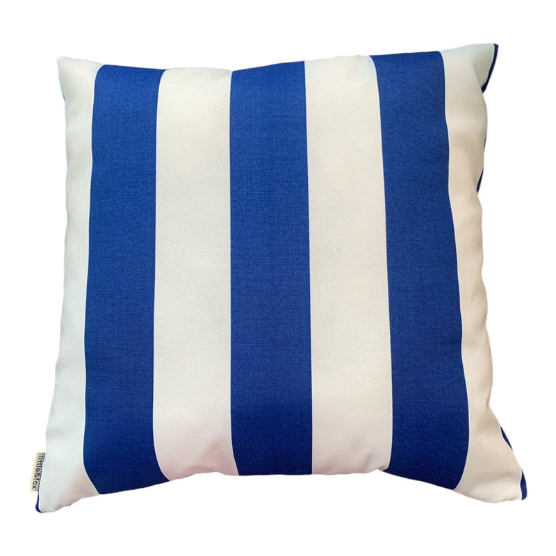 Cabana Cobalt Stripe 55x55cm Outdoor Cushion