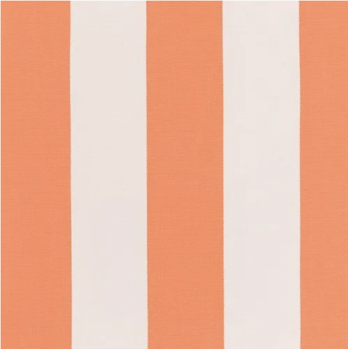 Cabana Orange Stripe Outdoor Fabric