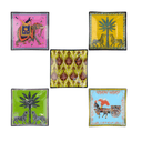 Carretto Tin of 5 Glass Plates
