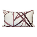 Channels Plum Oat 35x60cm Piped Cushion