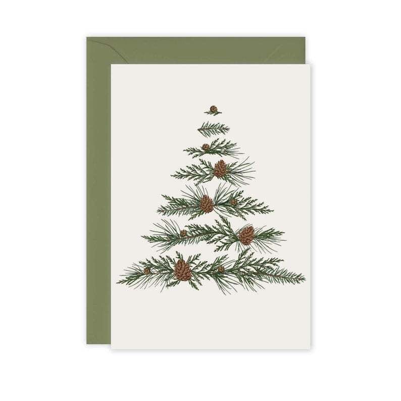 Christmas Tree Festive Foliage Card