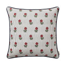 Claret Rose 50x50cm Piped Cushion