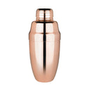 Copper cocktail shaker on a white background