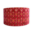 Crimson Ikat 20" Drum Lampshade