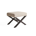 Custom Made Cross leg Ottoman