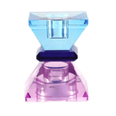 Cut Glass Candle Holder