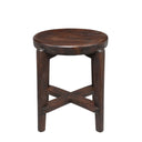 Deep Brown Teak Stool