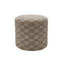 Diamond Weave Round Ottoman