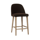 Dupont Low Bar Stool – Brown Velvet