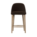 Dupont Low Bar Stool – Brown Velvet