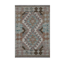 Elara Vintage Geometric 90x60cm Wool Rug