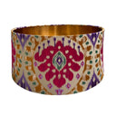 Embroidered Ikat 20" Drum Lampshade
