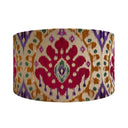 Embroidered Ikat 20" Drum Lampshade