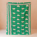 Emerald Paisley Kantha Quilt