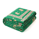 Emerald Paisley Kantha Quilt