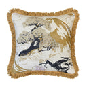 Eternal Toile Oriental Pine 40x40cm Fringed Cushion