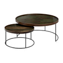 Ethnicraft Moss Tray Nesting Coffee Table Set