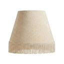 Faze Parchment 18" Fringed Cone Lampshade