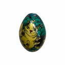 Feline Garden Small Handpainted Wooden Egg