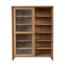 Five Shelf Teak Display Cabinet