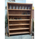 Five Shelf Teak Display Open Cabinet