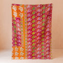 Floral Botanical Vine Kantha Quilt