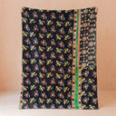 Floral Diamond Kantha Quilt