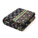 Floral Diamond Kantha Quilt