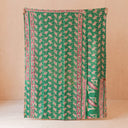 Floral Vine Kantha Quilt