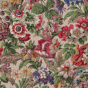 Colorful floral pattern on a beige background