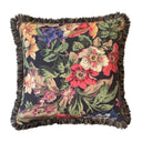 Florescence Noir Bloom 45x45cm Fringed Cushion
