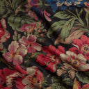 Florescence Noir Cotton Linen Fabric