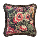 Florescence Noir Jardin 45x45cm Fringed Cushion