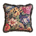 Florescence Noir Wildflower 45x45cm Fringed Cushion